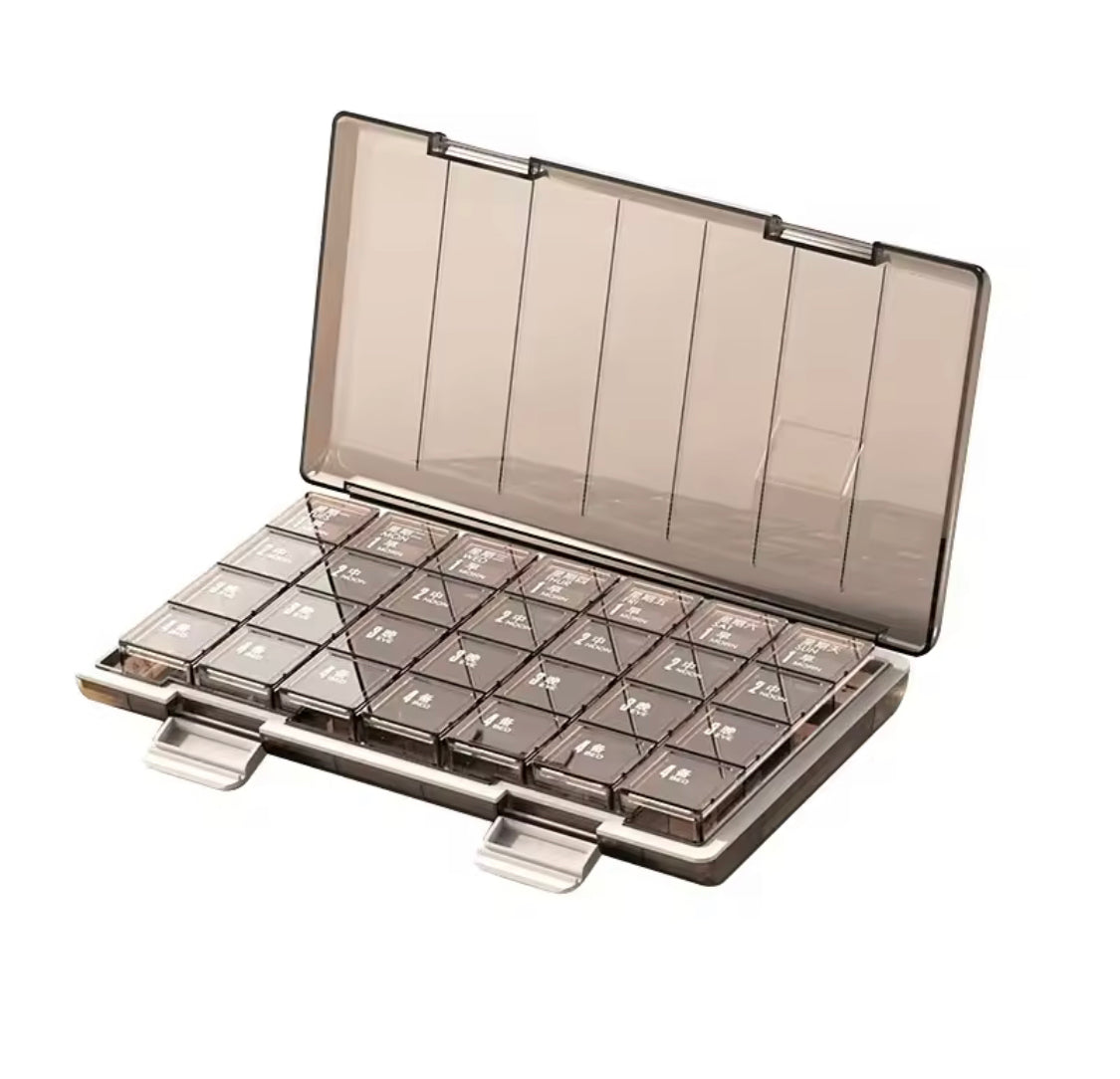 Portable 21 Grids Pill Organizer, Travel Pill Cases, Removable Medicine Container, Daily Storage Tablets Box Portable 21 Grids Pill Organizer, Travel Pill Cases, Removable Medicine Container, Daily Storage Tablets Box